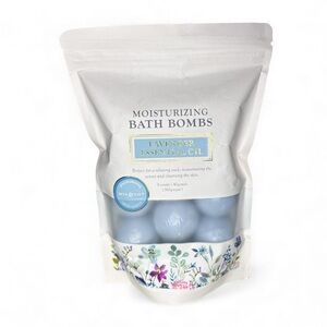 Mia & Co Lavender Essential Oil Moisturizing Bath Bombs Spa Set Gift 9 Pack NIP